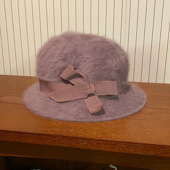 Accessories - Rabbit fur lilac bowler hat